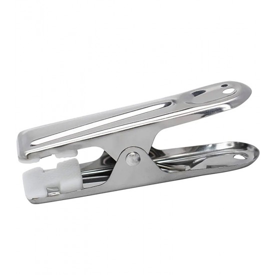 Jogo 6 Prendedores 6,5cm Em Aço Inox Para Embalagens